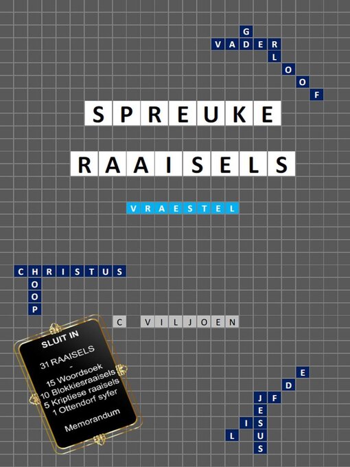 Title details for Spreuke Raaisels--Vraestel by C VILJOEN - Available